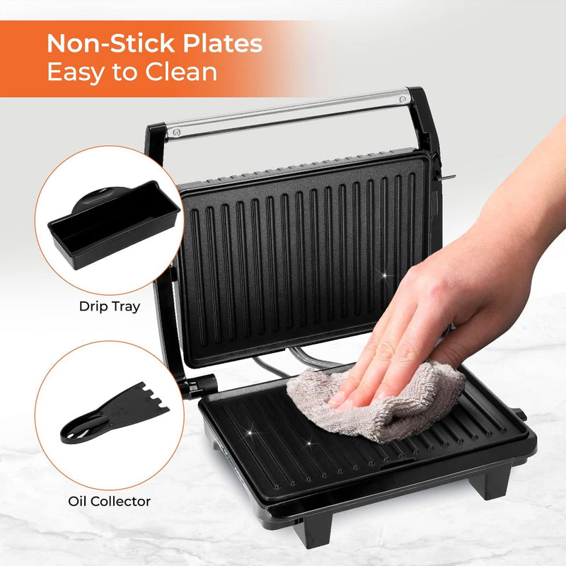 GEEPAS GGM5394 Stainless Steel Grill Maker Automatic Temperature Control كابسة وشواية جيباس