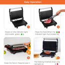 GEEPAS GGM5394 Stainless Steel Grill Maker Automatic Temperature Control كابسة وشواية جيباس