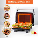 GEEPAS GGM5394 Stainless Steel Grill Maker Automatic Temperature Control كابسة وشواية جيباس