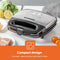 GEEPAS GGM6001  700W 2 Slice Grill Maker With Non-Stick Plates, Black كابسة وشواية جيباس