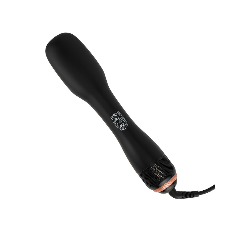 GEEPAS GH86062 3-in-1 Hot Dryer and Straightener Brush, Black  فرشاة مجفف الشعر 3 في 1 جيباس