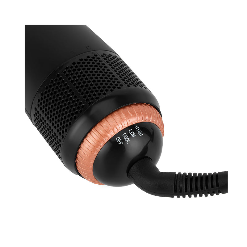 GEEPAS GH86062 3-in-1 Hot Dryer and Straightener Brush, Black  فرشاة مجفف الشعر 3 في 1 جيباس