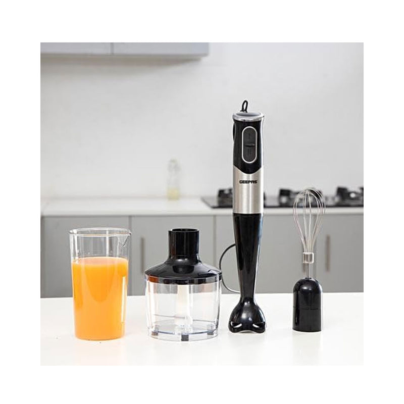 GEEPAS GHB43023 3-in-1 Immersion Hand Blender, Black خلاط يدوي جيباس