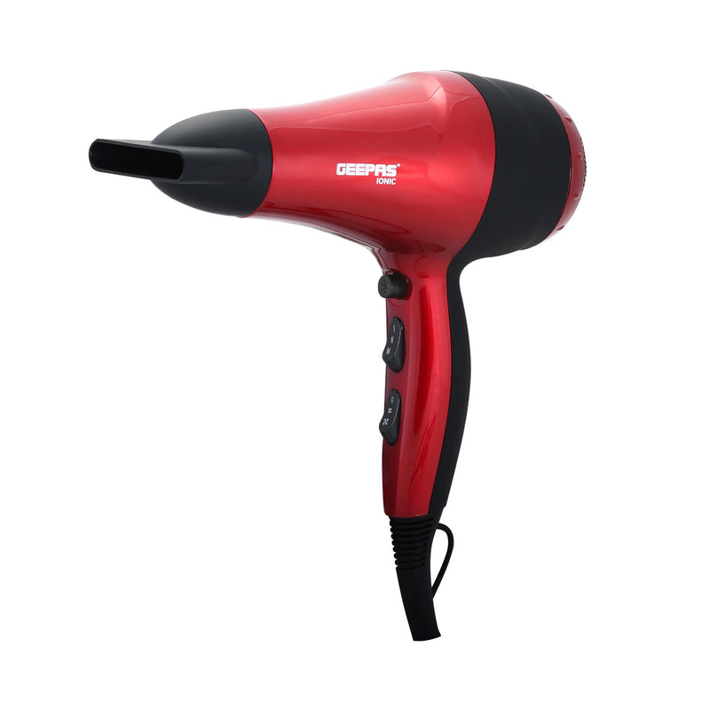 GEEPAS GHD86018 Hair Dryer, Red شسوار كهربائي جيباس
