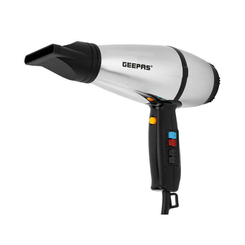 GEEPAS GHD86072 Hair Dryer, Silver شسوار كهربائي جيباس