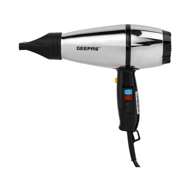 GEEPAS GHD86072 Hair Dryer, Silver شسوار كهربائي جيباس