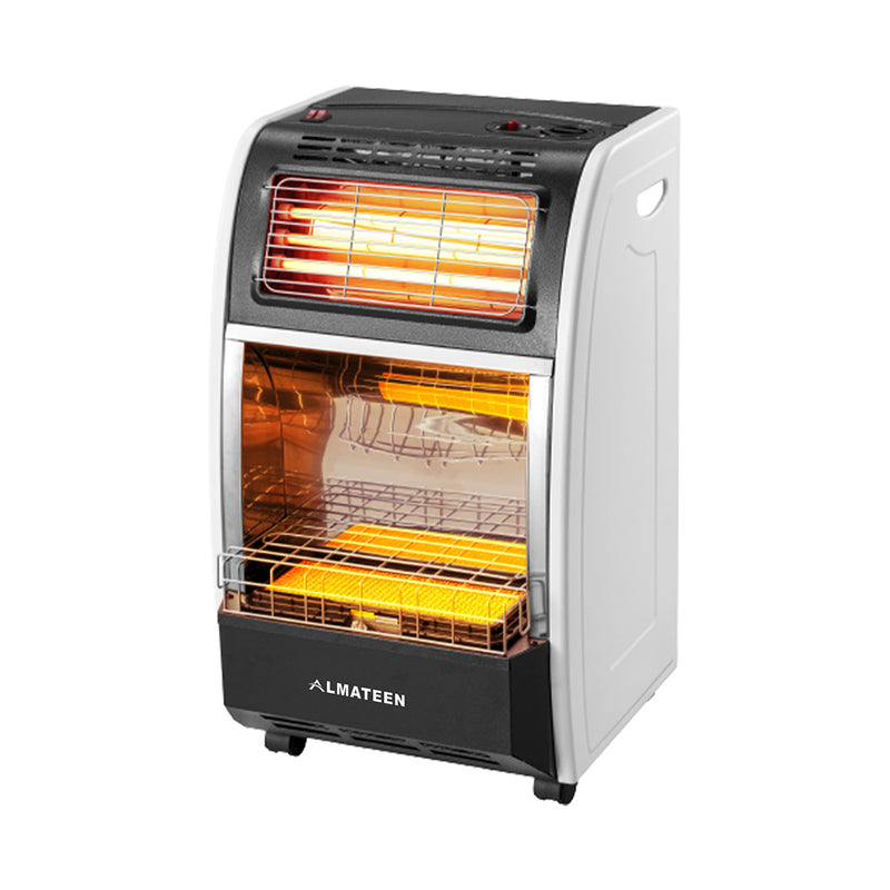 ALMATEEN GHMA7460SWH-CH White مدفئة غازي وكهربائي المتين