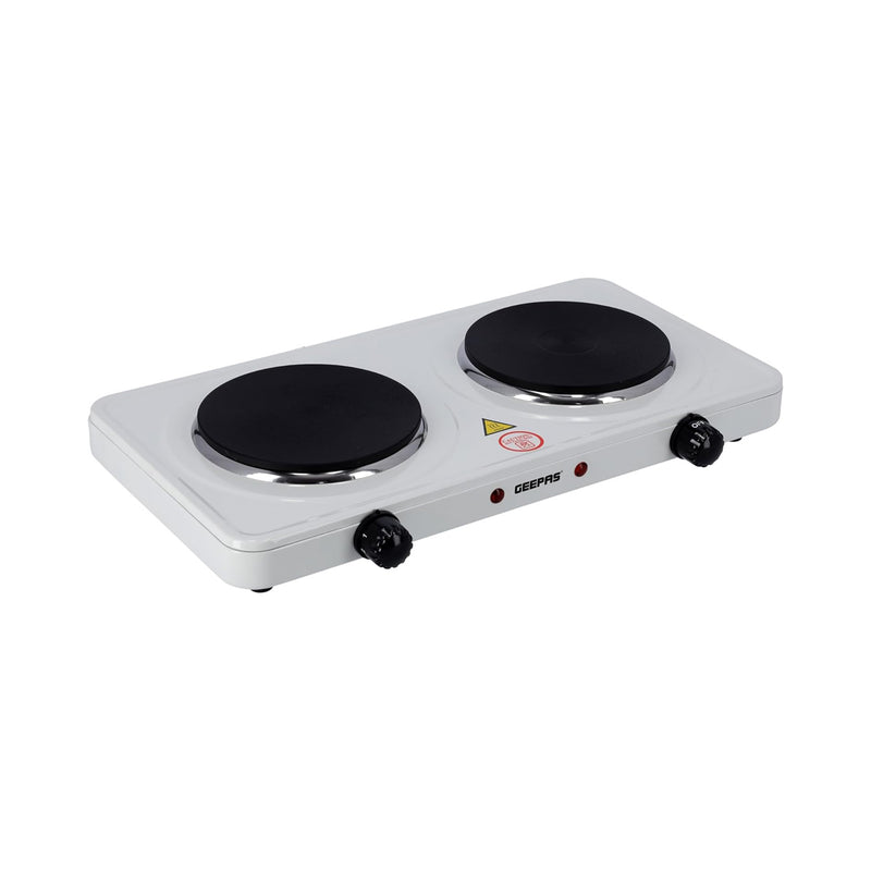 GEEPAS GHP32014 Dual Hot Plate, White طباخ جيباس