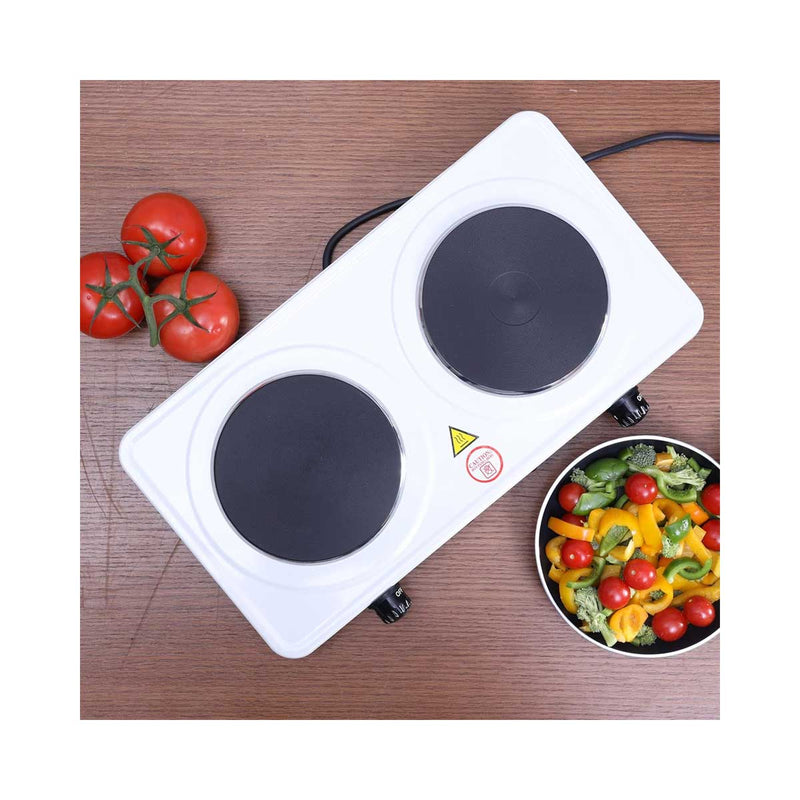 GEEPAS GHP32014 Dual Hot Plate, White طباخ جيباس