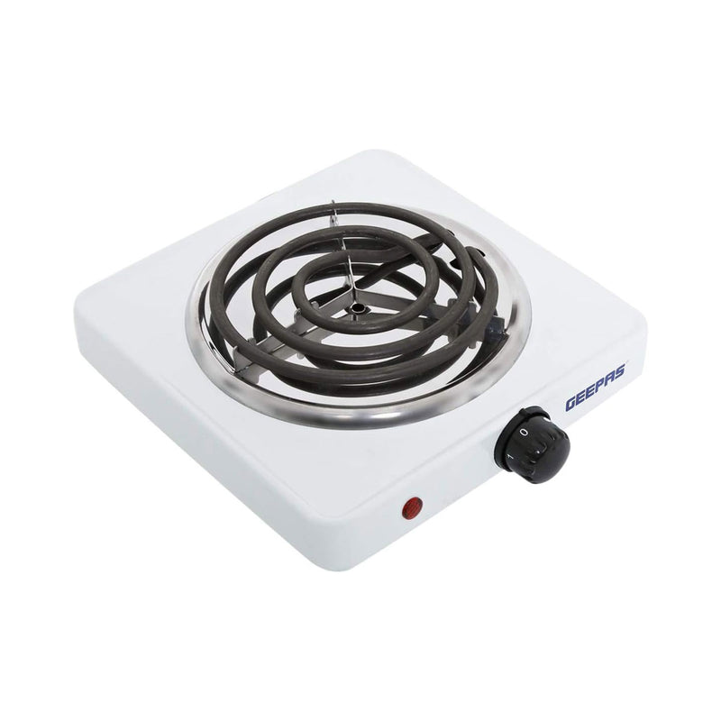 GEEPAS GHP7577 single Hot Plate 1000 W, White طباخ عين واحدة جيباس