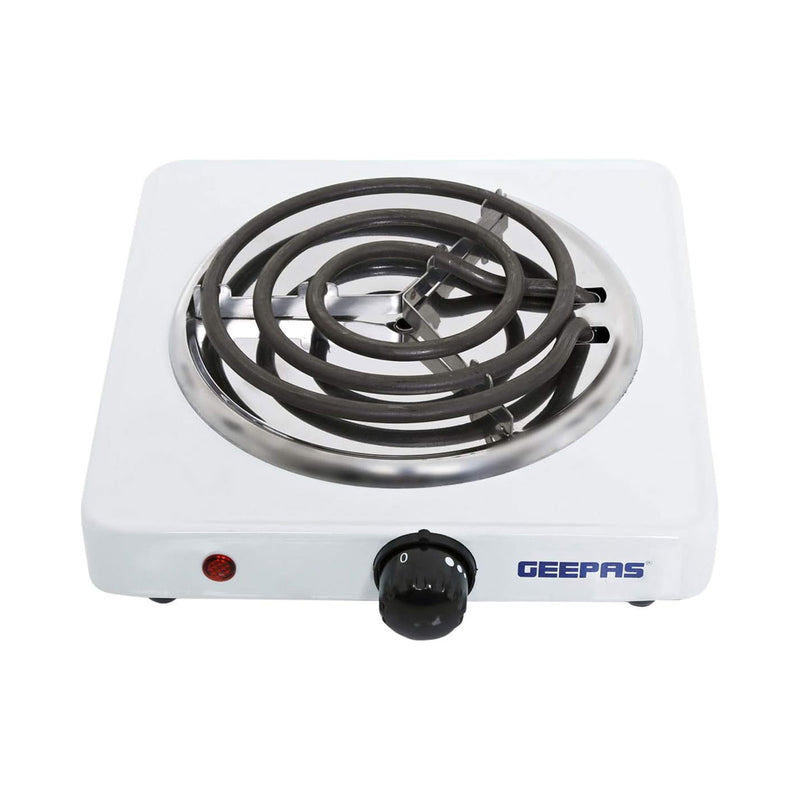 GEEPAS GHP7577 single Hot Plate 1000 W, White طباخ عين واحدة جيباس