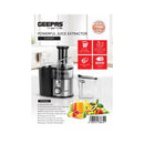 GEEPAS GJE5437 Juice Extractor, Stainless steel