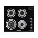 GEEPAS GK4410 4-Burner Gas Cooker, Black طباخ كهربائي غازي جيباس