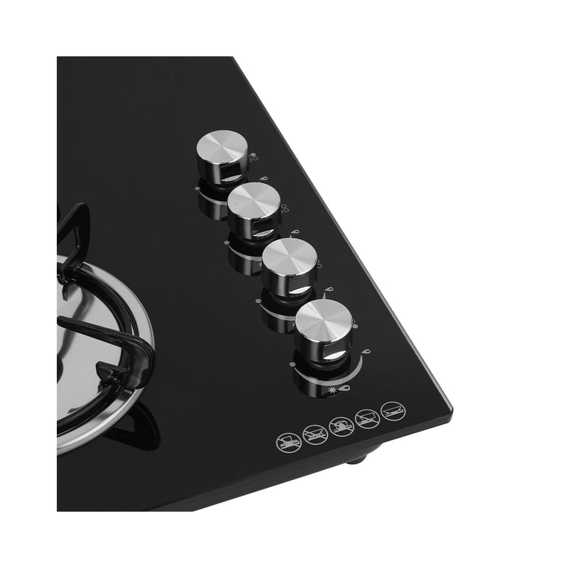 GEEPAS GK4410 4-Burner Gas Cooker, Black طباخ كهربائي غازي جيباس