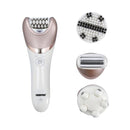 GEEPAS GLS86053 4-in-1 Electric Hair Remover, Pink ماكنة ازالة الشعر للوجه جيباس