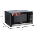 GEEPAS GMO1898 Convection Type Microwave | Cooking Menus with Digital Arabic Control Panel, 45 L, 1500 W, Black مايكرو ويف جيباس