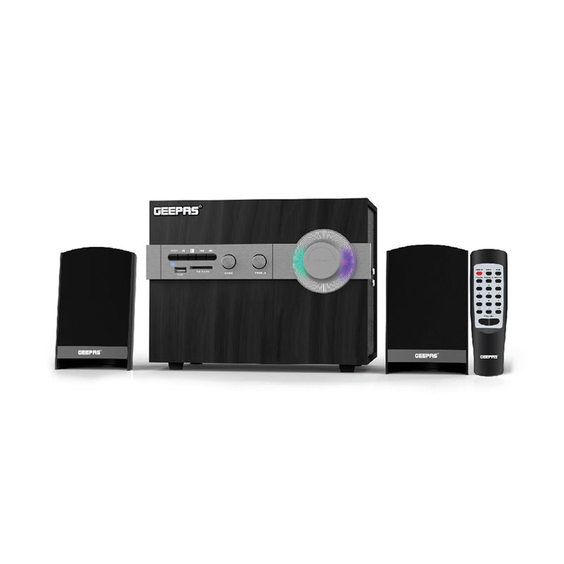GEEPAS GMS8516 2.1 CH Powerful speaker, Black مكبر صوت جيباس