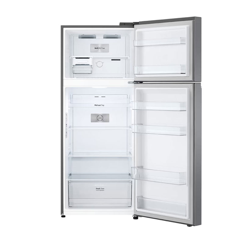 LG GNB-562GVEP Top Freezer Refrigerator, Linear Cooling, Smart Inverter, 375 L, Gray ثلاجة انفيرتر  ال جي