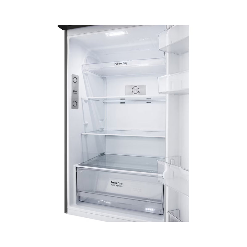 LG GNB-562GVEP Top Freezer Refrigerator, Linear Cooling, Smart Inverter, 375 L, Gray ثلاجة انفيرتر  ال جي
