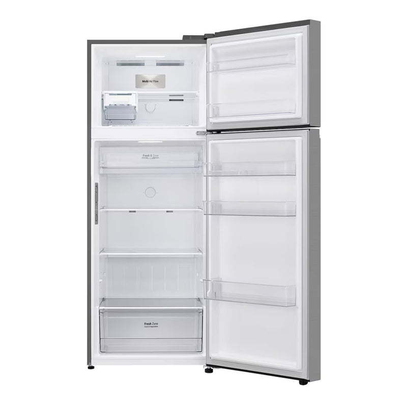LG GNB-682FVFP Top Freezer Refrigerator 461 L , Inverter Compressor, Silver Color ثلاجة انفيرتر