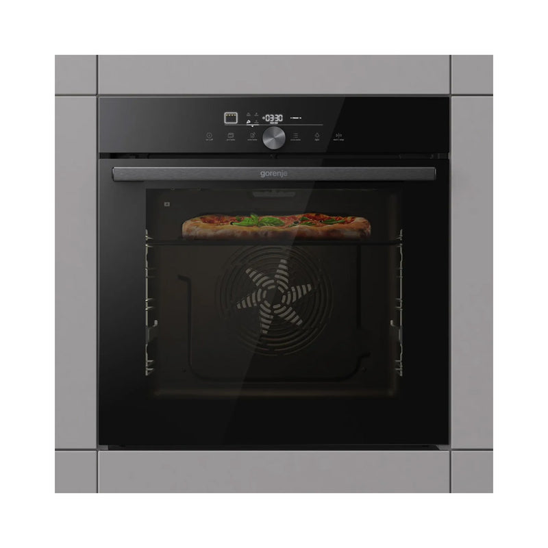 GORENJE GO66E 350C Built-in pyrolytic single oven, Black فرن حراري مدمج جورنجي
