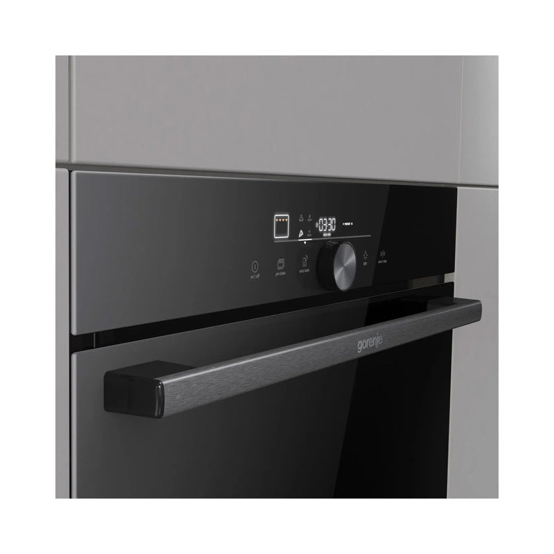 GORENJE GO66E 350C Built-in pyrolytic single oven, Black فرن حراري مدمج جورنجي