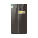 GREEN GRF-SBS28DSG Side-by-Side Refrigerator, Silver ثلاجة 28 قدم كرين