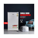 GEEPAS	GRF119SPE Single Door Refrigerator, White ثلاجة جيباس