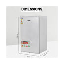 GEEPAS	GRF119SPE Single Door Refrigerator, White ثلاجة جيباس