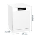 GORENJE GS642D90X Freestanding dishwasher, White غسالة اطباق جورنجي