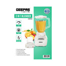 GEEPAS GSB5362 2-in-1 Blender 1.5 L, White