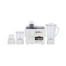GEEPAS GSB6147 4-in-1 Food Processor 650 W, White