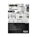 GEEPAS GSB6147 4-in-1 Food Processor 650 W, White