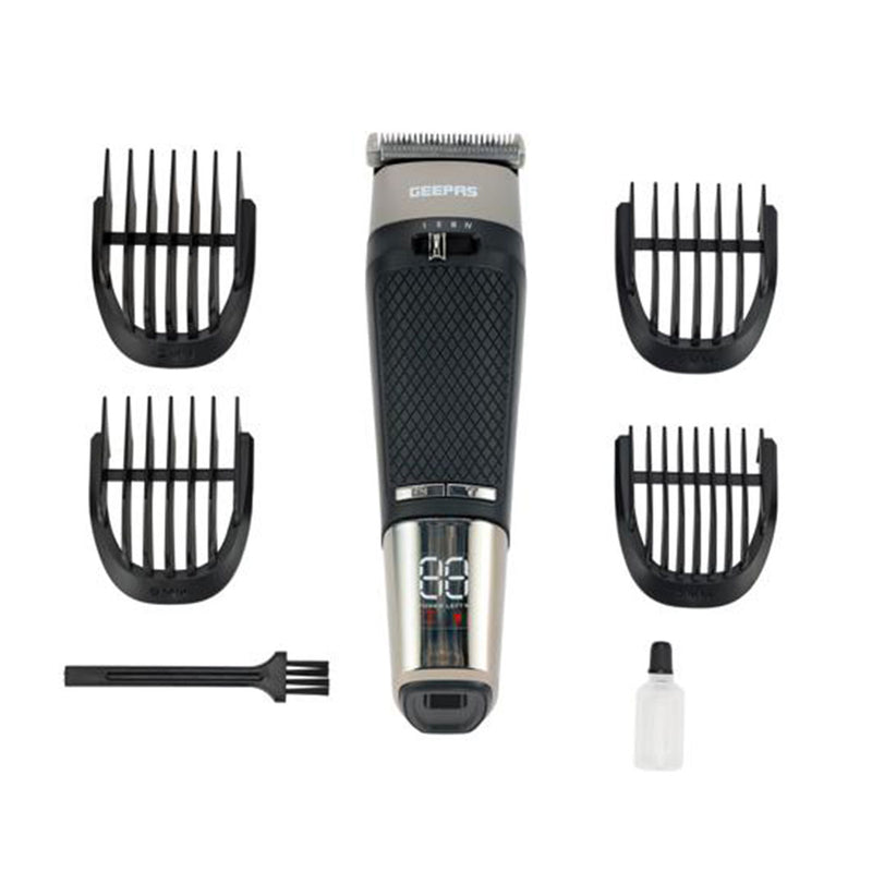 GEEPAS GTR56032 Digital Hair Clipper, Black ماكينة قص الشعر الرقمية جيباس
