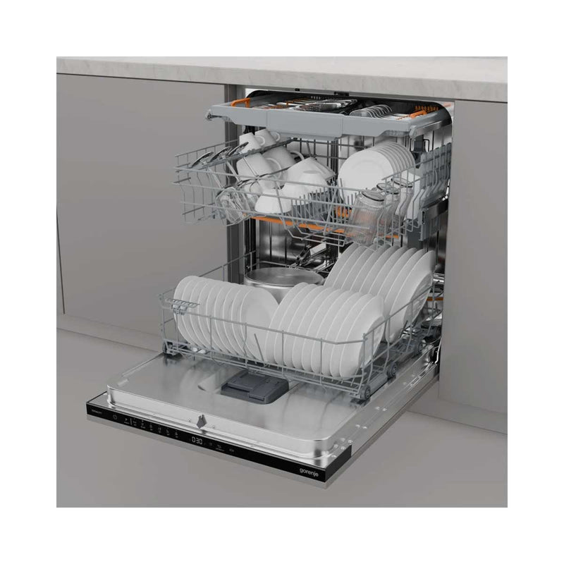 GORENJE GV16D5 Fully integrated dishwasher, White غسالة أطباق متكاملة بالكامل جورنجي