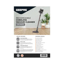 GEEPAS GVC19030 مكنسة كهربائية لاسلكية قابلة للشحن جيباس Geepas Rechargeable Cordless Vacuum Cleaner