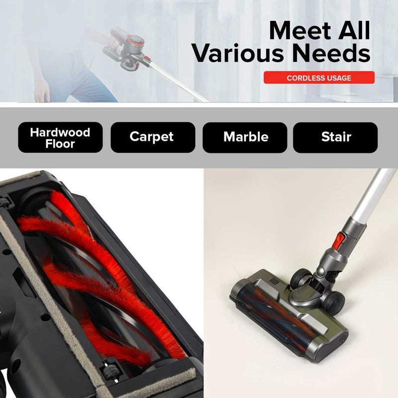 GEEPAS GGVC19038 Rechargeable Cordless Vacuum Cleaner مكنسة كهربائية لاسلكية قابلة لإعادة الشحن جيباس