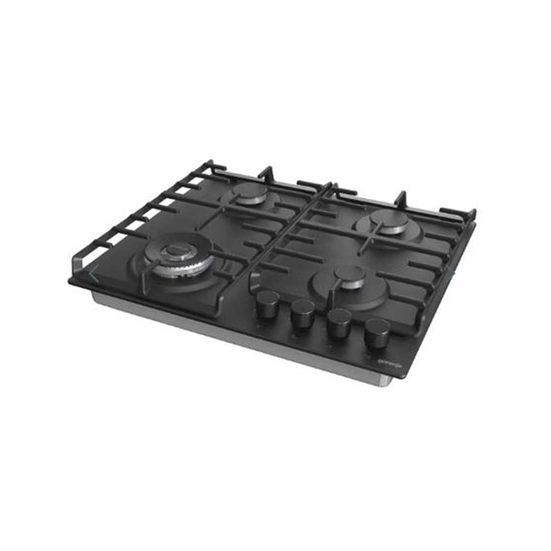 GORENJE GW642SYB Built-In Gas Cooker 4 Burners, Black طباخ جورني