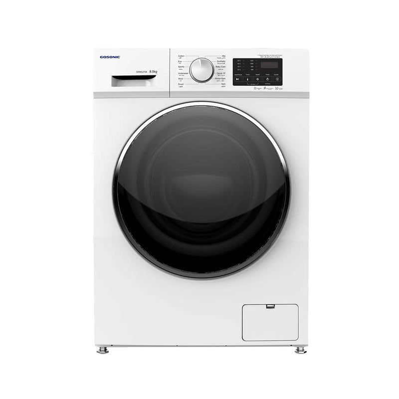 GOSONIC GWM-2708 Front Load Washer 8Kg 1400RPM, White غسالة جوسونك 8 كيلو