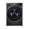 LG WR9011PBG Front Load Washing Machine, 11KG Capacity with AI DD™, Steam+™, Black ال جي  غسالة ملابس باب امامية