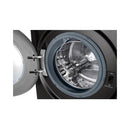 LG WR9011PBG Front Load Washing Machine, 11KG Capacity with AI DD™, Steam+™, Black ال جي  غسالة ملابس باب امامية