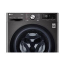 LG WR9011PBG Front Load Washing Machine, 11KG Capacity with AI DD™, Steam+™, Black ال جي  غسالة ملابس باب امامية