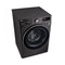 LG WR9011PBG Front Load Washing Machine, 11KG Capacity with AI DD™, Steam+™, Black ال جي  غسالة ملابس باب امامية