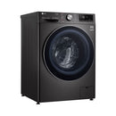 LG WR9011PBG Front Load Washing Machine, 11KG Capacity with AI DD™, Steam+™, Black ال جي  غسالة ملابس باب امامية