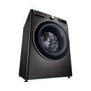 LG WR9011PBG Front Load Washing Machine, 11KG Capacity with AI DD™, Steam+™, Black ال جي  غسالة ملابس باب امامية