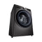 LG WR9011PBG Front Load Washing Machine, 11KG Capacity with AI DD™, Steam+™, Black ال جي  غسالة ملابس باب امامية