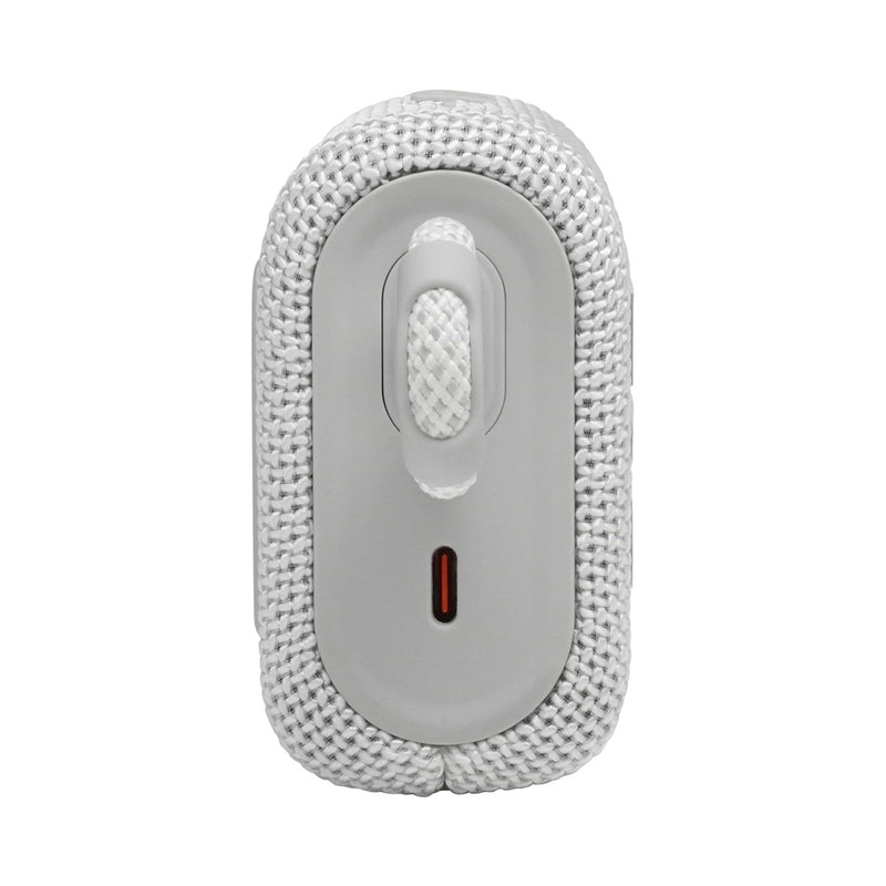 JBL JBLGO3WHT 6045 GO 3 Portable Waterproof Bluetooth Speaker with Pro Sound, White مكبر صوت محمول بلوتوث مقاوم للماء
