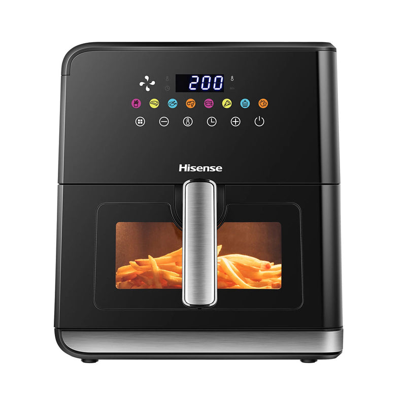 HISENSE H09AFBKS4S Air Fryer 8L, Black قلاية هوائية هايسنس