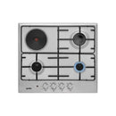 SIMFER H6310VERM 3 Burners + 1 Electric Burner Built In Hob, Stainless Steel