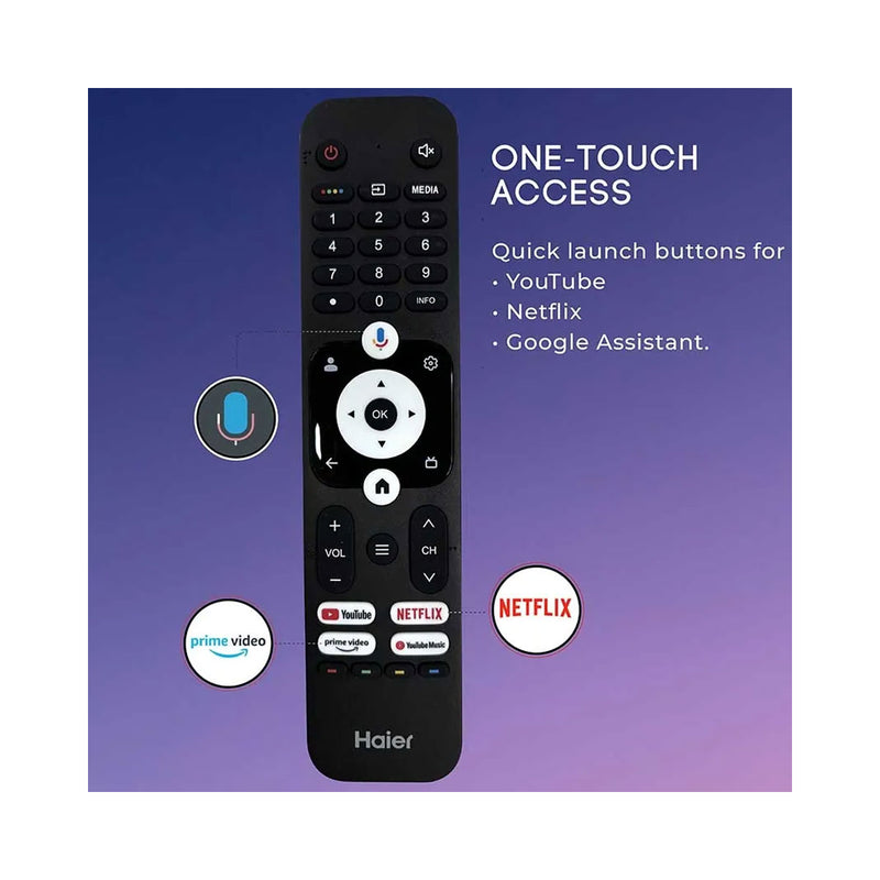 HAIER H65K85FUX 4K Ultra HD Smart Google TV 2025, 65 Inch شاشة حجم 65 هاير